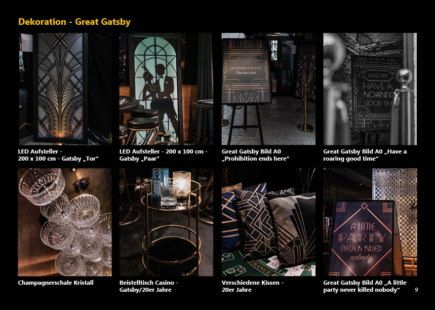 Casino Mottoparty The Great Gatsby Casino Mottoparty The Great Gatsby
